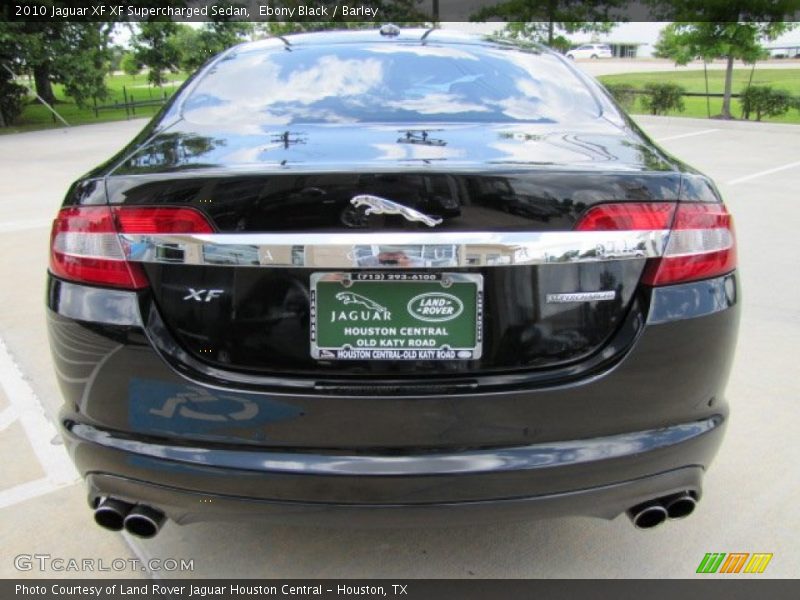 Ebony Black / Barley 2010 Jaguar XF XF Supercharged Sedan