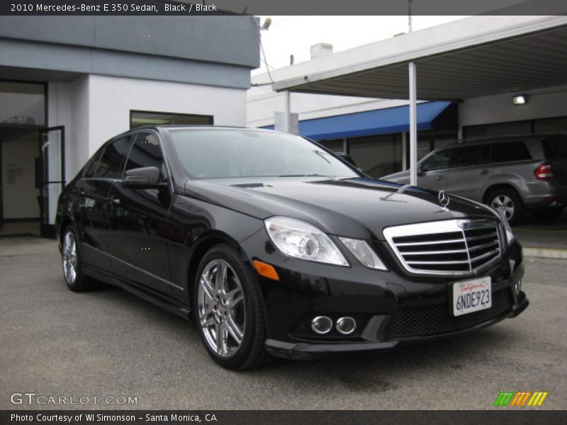 Black / Black 2010 Mercedes-Benz E 350 Sedan