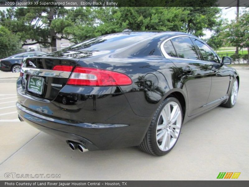 Ebony Black / Barley 2010 Jaguar XF XF Supercharged Sedan