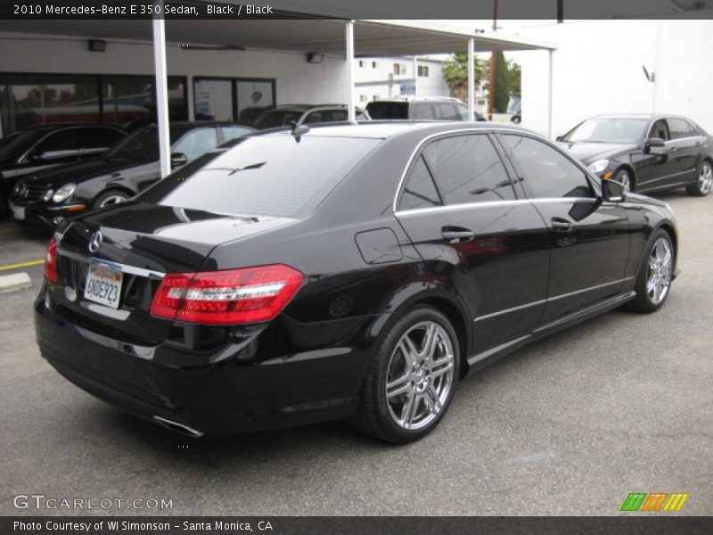 Black / Black 2010 Mercedes-Benz E 350 Sedan