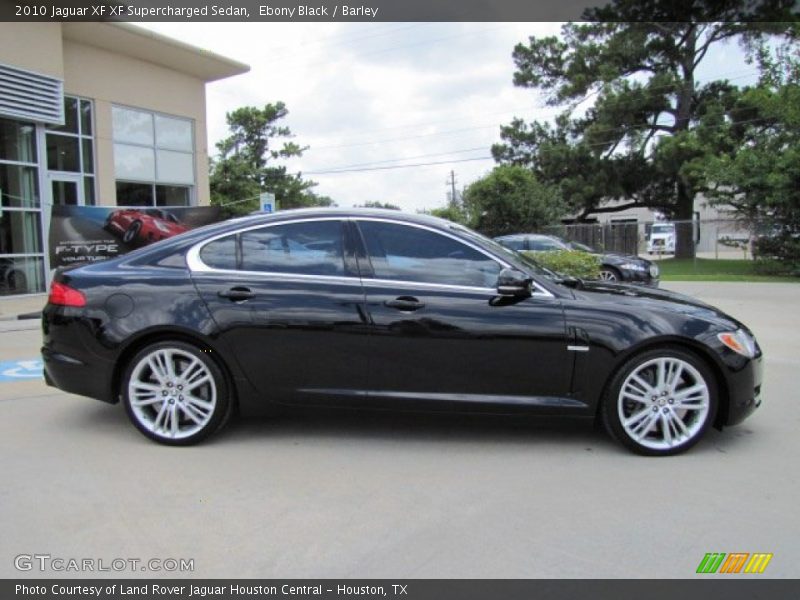 Ebony Black / Barley 2010 Jaguar XF XF Supercharged Sedan