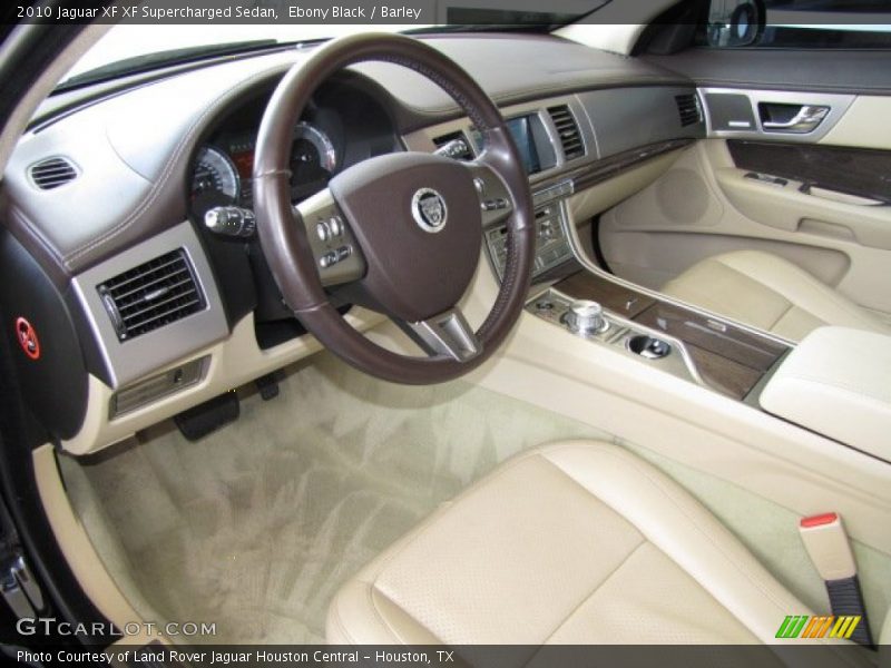 Ebony Black / Barley 2010 Jaguar XF XF Supercharged Sedan