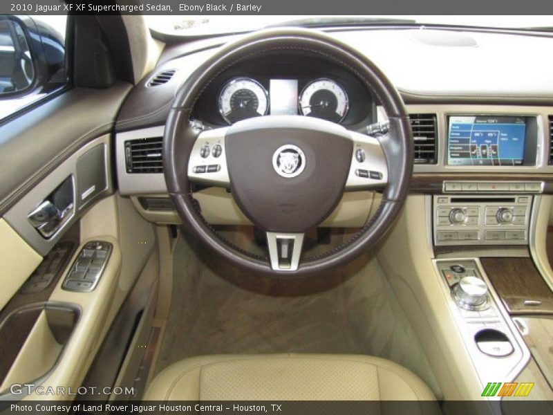 Ebony Black / Barley 2010 Jaguar XF XF Supercharged Sedan