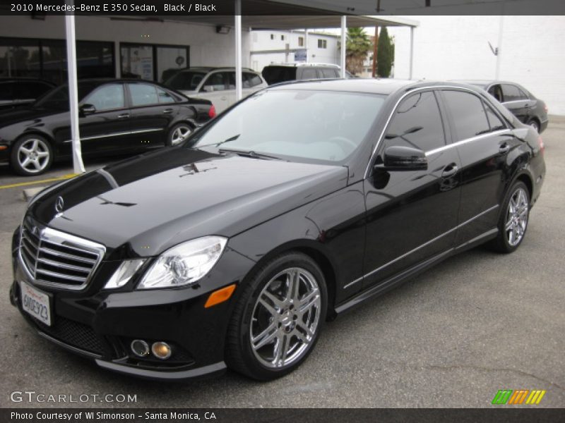 Black / Black 2010 Mercedes-Benz E 350 Sedan