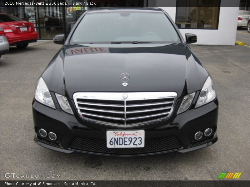 Black / Black 2010 Mercedes-Benz E 350 Sedan