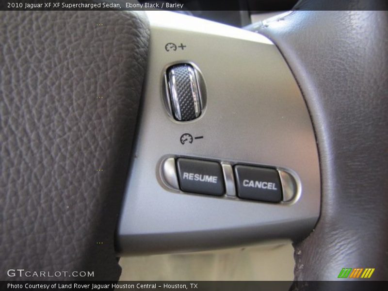 Ebony Black / Barley 2010 Jaguar XF XF Supercharged Sedan