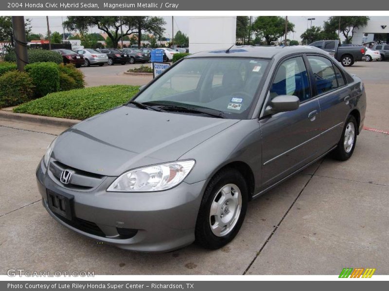 Magnesium Metallic / Gray 2004 Honda Civic Hybrid Sedan