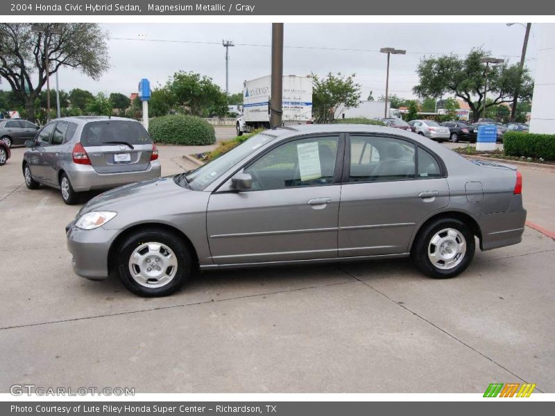 Magnesium Metallic / Gray 2004 Honda Civic Hybrid Sedan