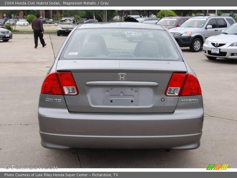 Magnesium Metallic / Gray 2004 Honda Civic Hybrid Sedan