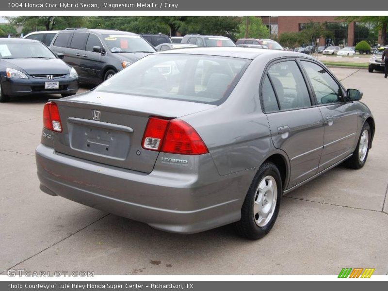 Magnesium Metallic / Gray 2004 Honda Civic Hybrid Sedan