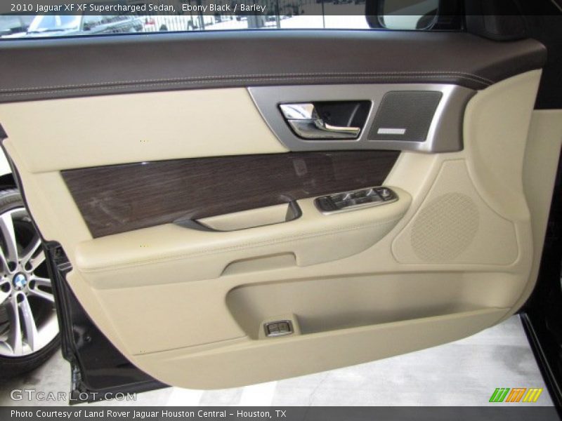 Ebony Black / Barley 2010 Jaguar XF XF Supercharged Sedan