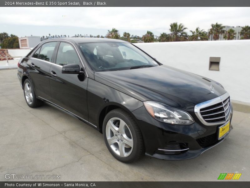 Black / Black 2014 Mercedes-Benz E 350 Sport Sedan