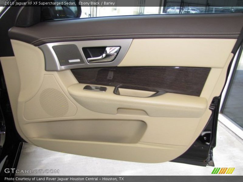 Ebony Black / Barley 2010 Jaguar XF XF Supercharged Sedan