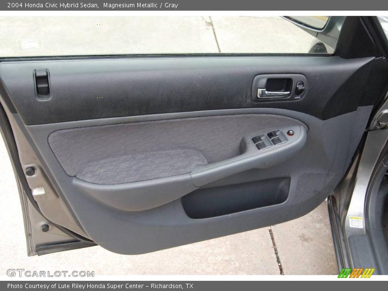 Magnesium Metallic / Gray 2004 Honda Civic Hybrid Sedan