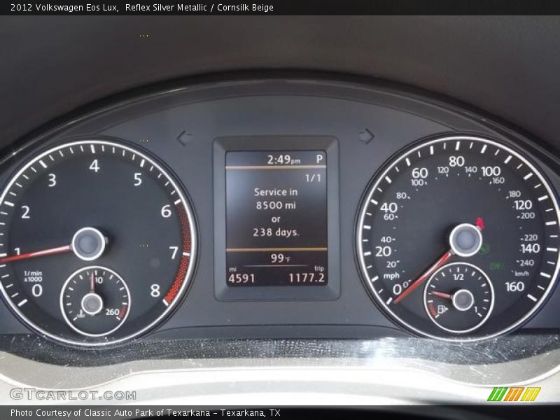 Reflex Silver Metallic / Cornsilk Beige 2012 Volkswagen Eos Lux