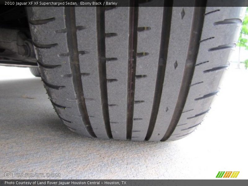 Ebony Black / Barley 2010 Jaguar XF XF Supercharged Sedan