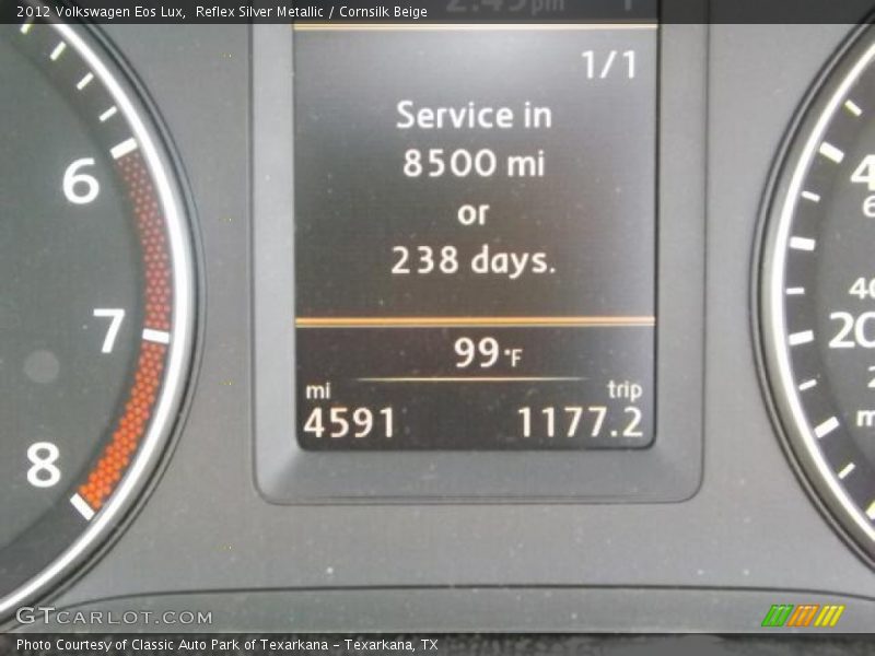 Reflex Silver Metallic / Cornsilk Beige 2012 Volkswagen Eos Lux