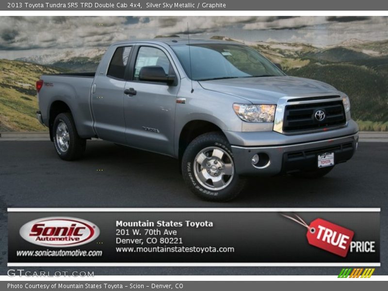 Silver Sky Metallic / Graphite 2013 Toyota Tundra SR5 TRD Double Cab 4x4