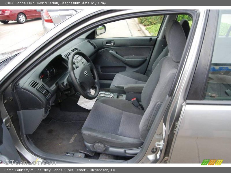 Magnesium Metallic / Gray 2004 Honda Civic Hybrid Sedan