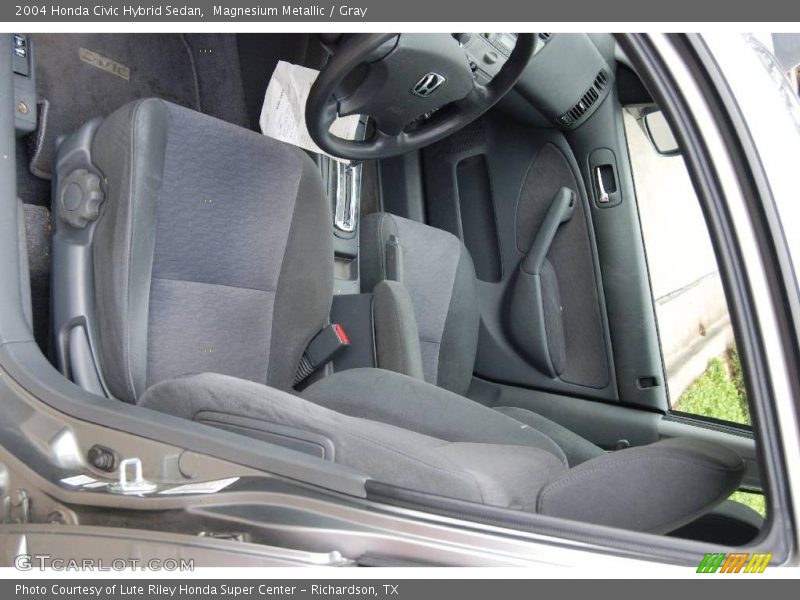 Magnesium Metallic / Gray 2004 Honda Civic Hybrid Sedan