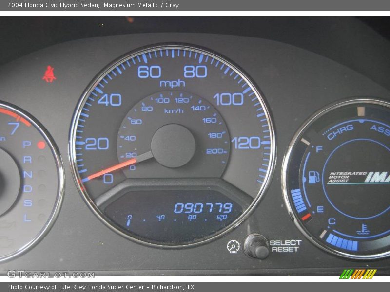 Magnesium Metallic / Gray 2004 Honda Civic Hybrid Sedan