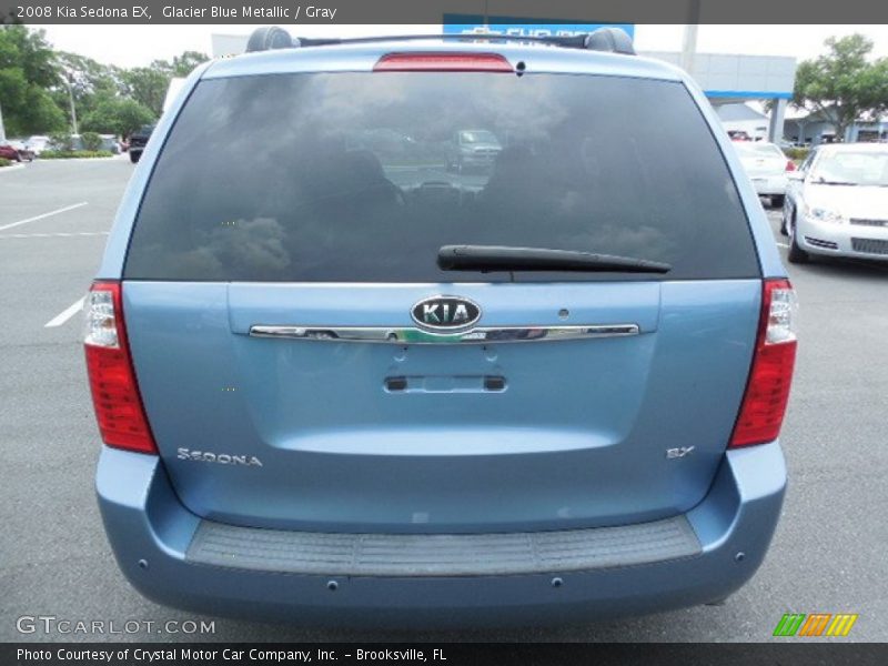 Glacier Blue Metallic / Gray 2008 Kia Sedona EX