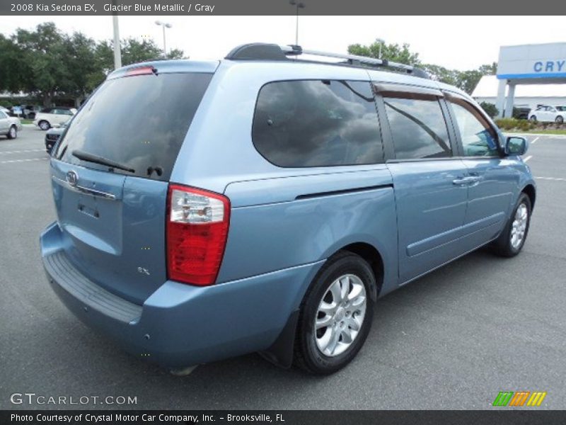 Glacier Blue Metallic / Gray 2008 Kia Sedona EX