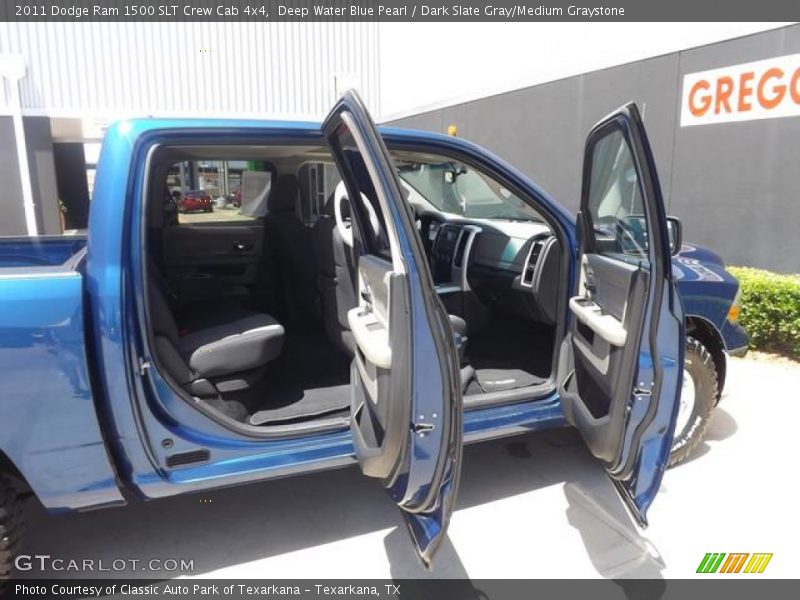 Deep Water Blue Pearl / Dark Slate Gray/Medium Graystone 2011 Dodge Ram 1500 SLT Crew Cab 4x4
