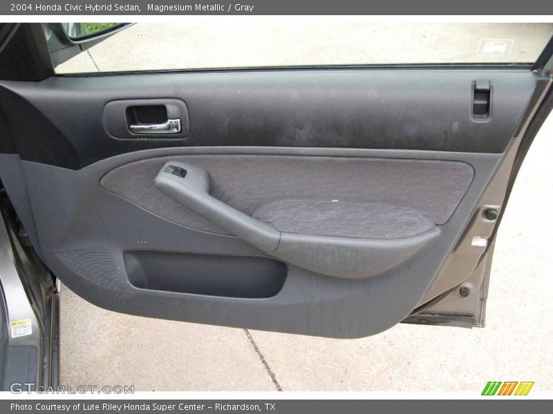 Magnesium Metallic / Gray 2004 Honda Civic Hybrid Sedan