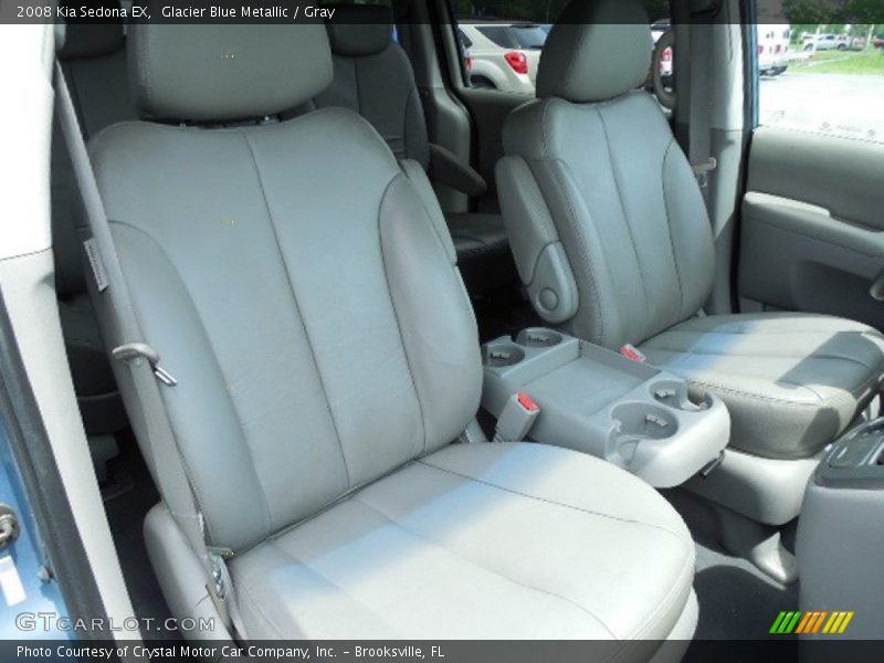 Glacier Blue Metallic / Gray 2008 Kia Sedona EX