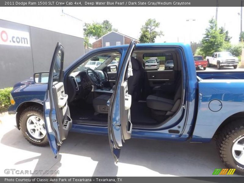 Deep Water Blue Pearl / Dark Slate Gray/Medium Graystone 2011 Dodge Ram 1500 SLT Crew Cab 4x4