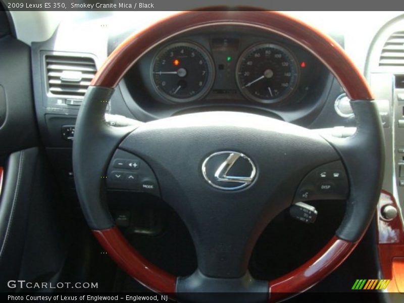 Smokey Granite Mica / Black 2009 Lexus ES 350