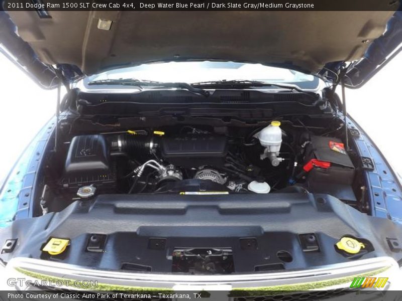 Deep Water Blue Pearl / Dark Slate Gray/Medium Graystone 2011 Dodge Ram 1500 SLT Crew Cab 4x4