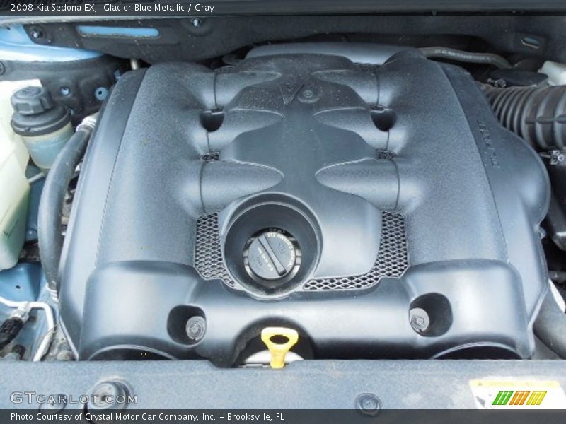 Glacier Blue Metallic / Gray 2008 Kia Sedona EX