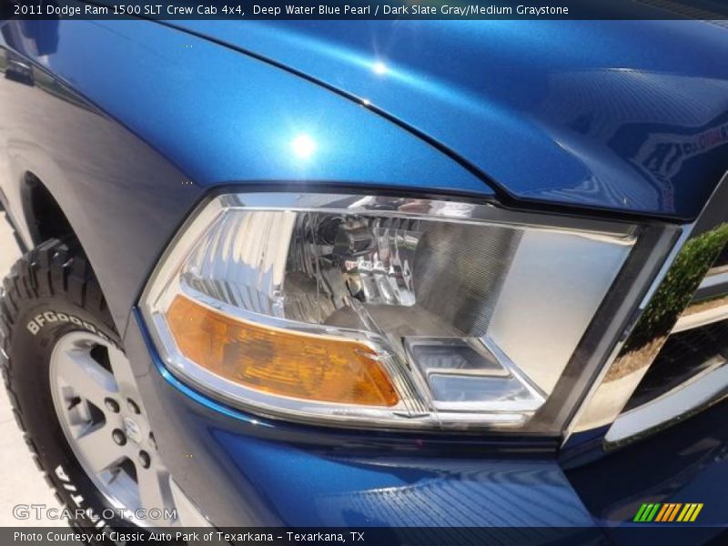 Deep Water Blue Pearl / Dark Slate Gray/Medium Graystone 2011 Dodge Ram 1500 SLT Crew Cab 4x4