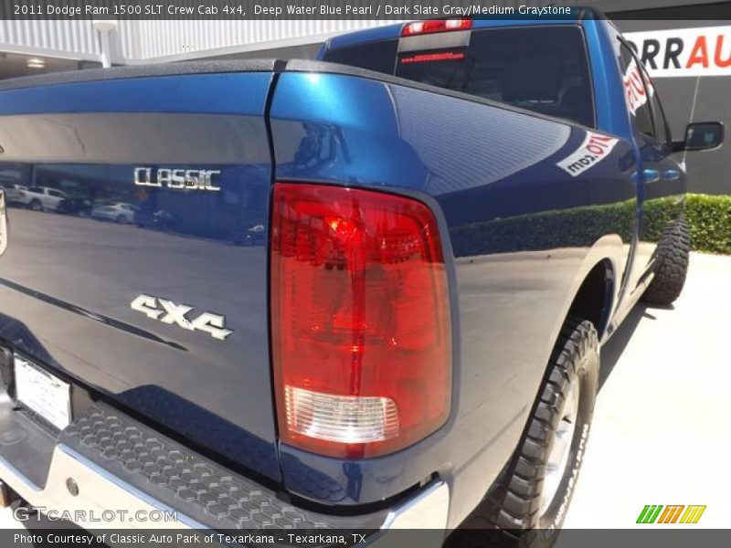 Deep Water Blue Pearl / Dark Slate Gray/Medium Graystone 2011 Dodge Ram 1500 SLT Crew Cab 4x4