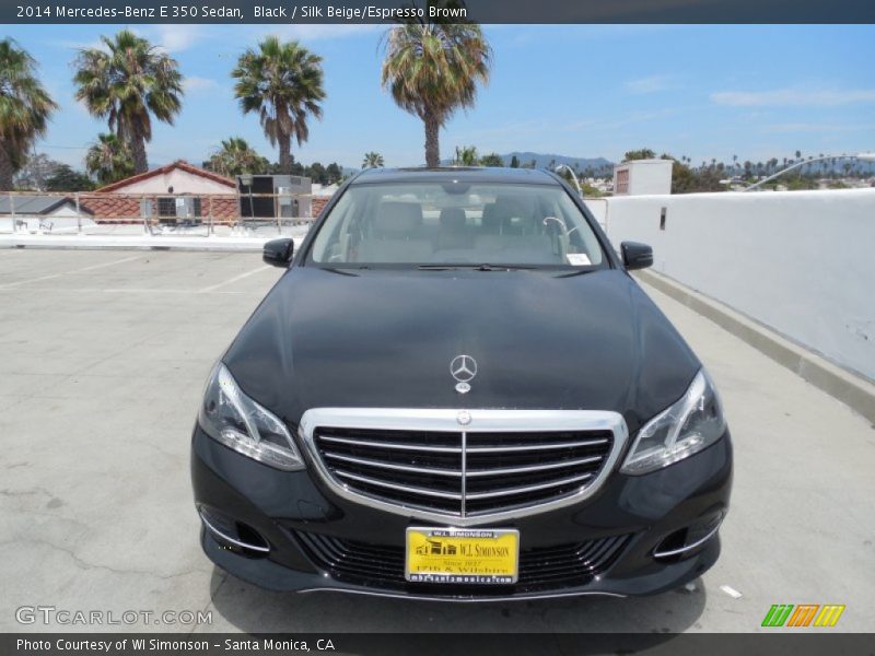 Black / Silk Beige/Espresso Brown 2014 Mercedes-Benz E 350 Sedan
