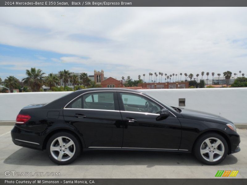 Black / Silk Beige/Espresso Brown 2014 Mercedes-Benz E 350 Sedan