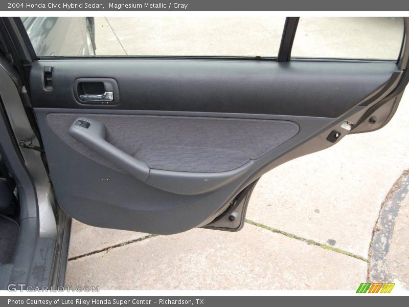 Magnesium Metallic / Gray 2004 Honda Civic Hybrid Sedan