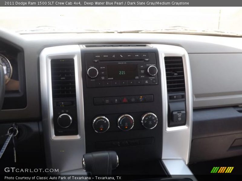 Deep Water Blue Pearl / Dark Slate Gray/Medium Graystone 2011 Dodge Ram 1500 SLT Crew Cab 4x4