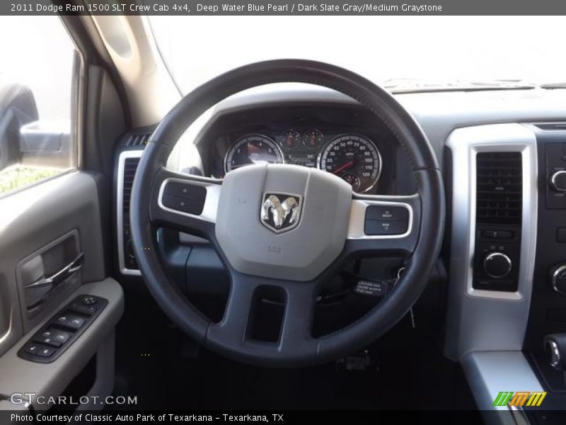 Deep Water Blue Pearl / Dark Slate Gray/Medium Graystone 2011 Dodge Ram 1500 SLT Crew Cab 4x4