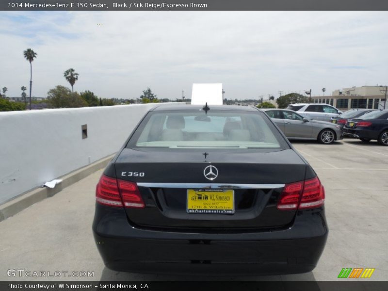 Black / Silk Beige/Espresso Brown 2014 Mercedes-Benz E 350 Sedan