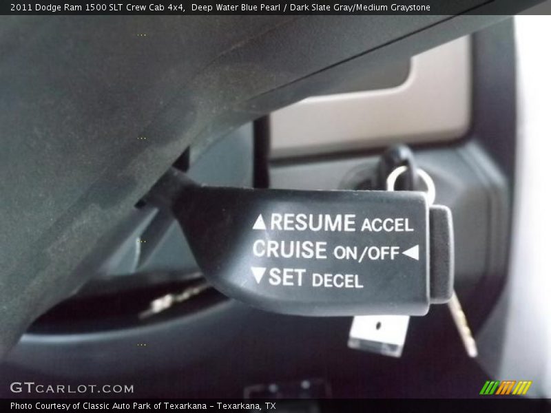 Deep Water Blue Pearl / Dark Slate Gray/Medium Graystone 2011 Dodge Ram 1500 SLT Crew Cab 4x4