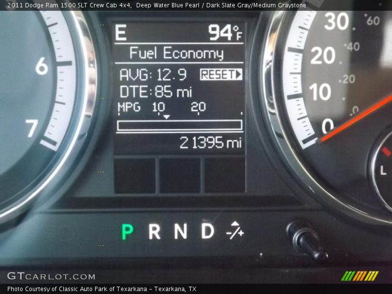 Deep Water Blue Pearl / Dark Slate Gray/Medium Graystone 2011 Dodge Ram 1500 SLT Crew Cab 4x4