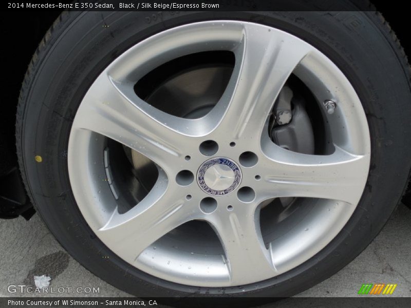 Black / Silk Beige/Espresso Brown 2014 Mercedes-Benz E 350 Sedan