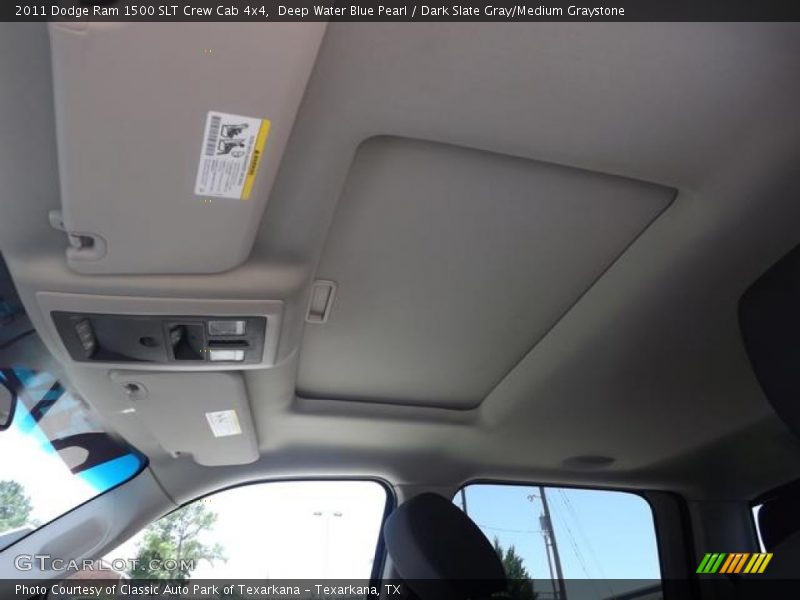 Deep Water Blue Pearl / Dark Slate Gray/Medium Graystone 2011 Dodge Ram 1500 SLT Crew Cab 4x4