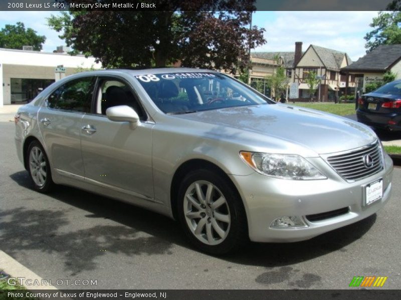 Mercury Silver Metallic / Black 2008 Lexus LS 460