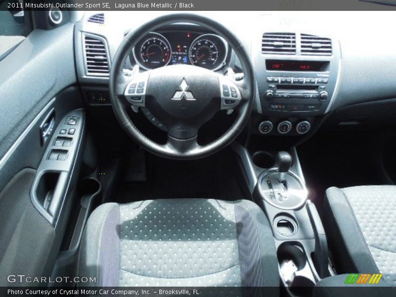 Laguna Blue Metallic / Black 2011 Mitsubishi Outlander Sport SE