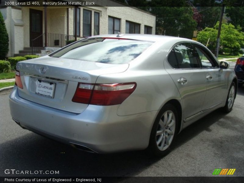 Mercury Silver Metallic / Black 2008 Lexus LS 460