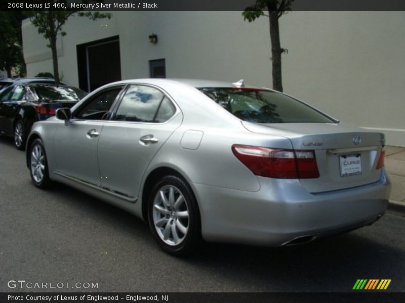 Mercury Silver Metallic / Black 2008 Lexus LS 460